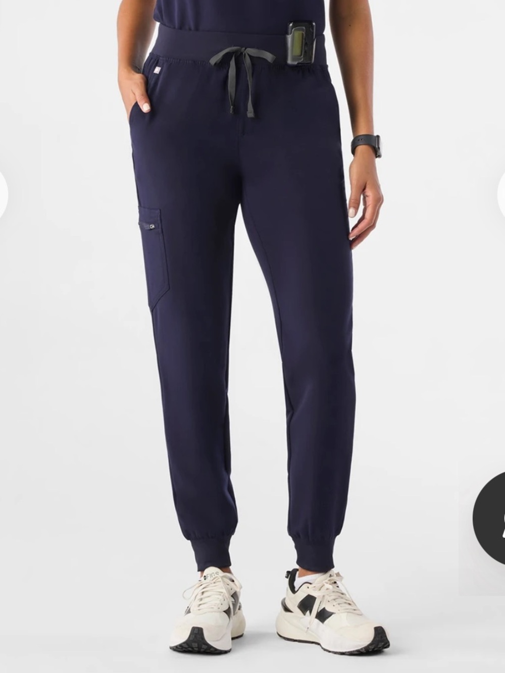 Figs Women’s Navy Zamora Jogger Scrub Pant Size L Tall